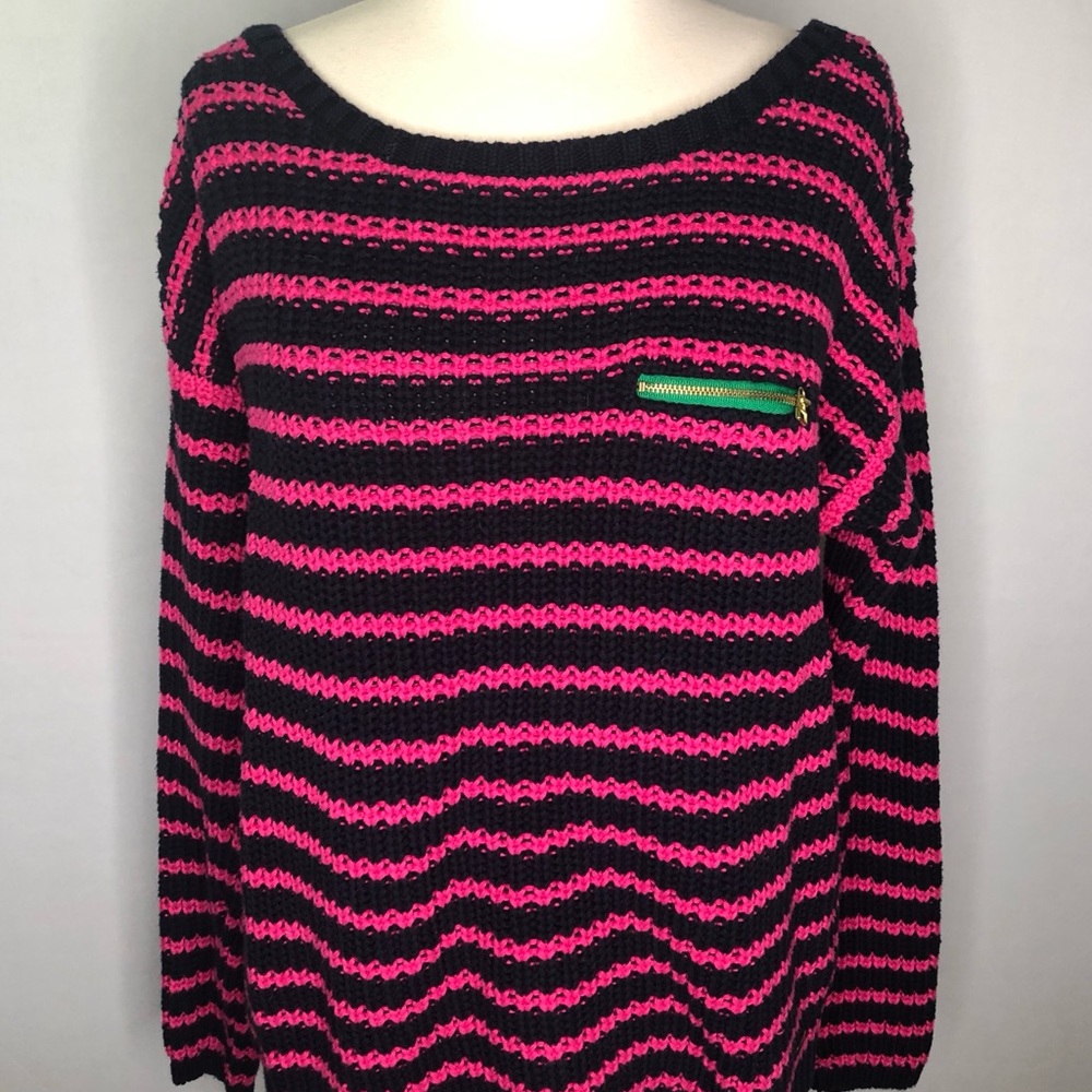 Tommy Hilfiger sweater Pink Navy Blue Striped